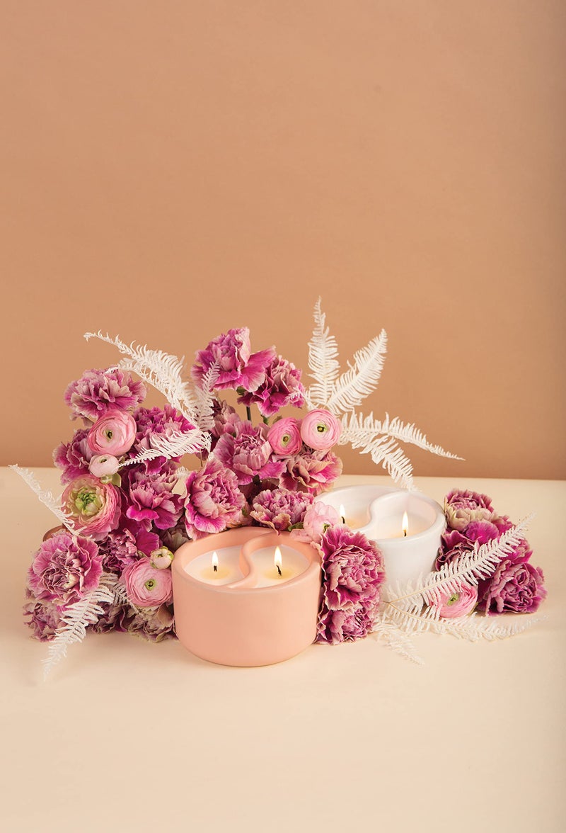 Paddywax Scented Candles Yin-Yang Collection 2-Wick Artisan Candle  11-Ounce  Cactus Flower + Watermint - Image 5